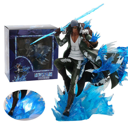 Anime One Piece Kuzan PVC Actionfigur Modell GK Statue Sammlerstück Spielzeug 2 Köpfe-