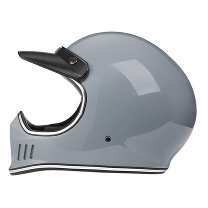 DOT Motorcycle Helmet Retro Helmets Vintage Motocross Dual Sport Off-Road ATV