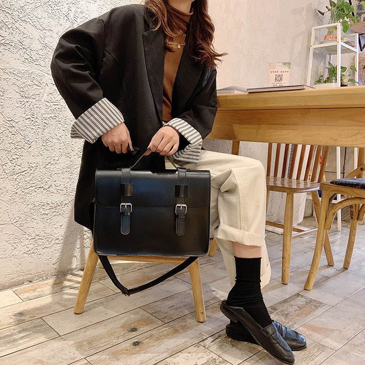 Women Crossbody Bag Fashion Shoulder Purse Big Buckle Messenger Bag Handbag Flap
