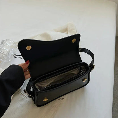 Leather Crossbody Bags Women Female Shoulder Underarm Bag Armpit Handbags Purses