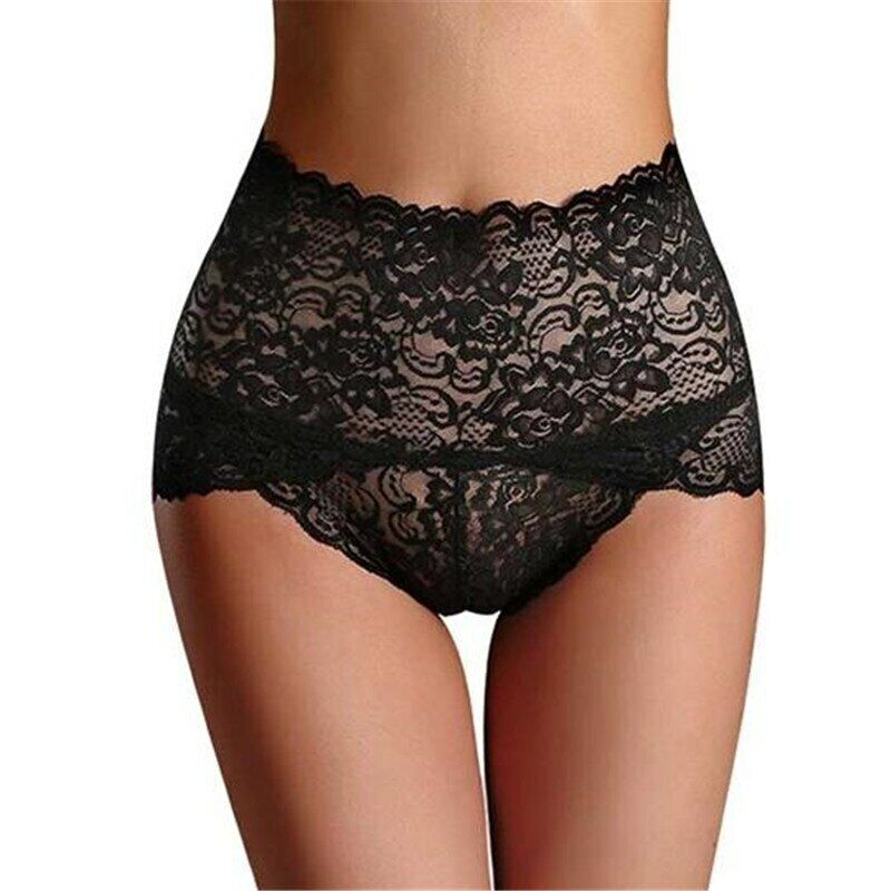 Weight Loss Seamless Lace Panties Hip Lifting High Waist Knickers Lace Panties
