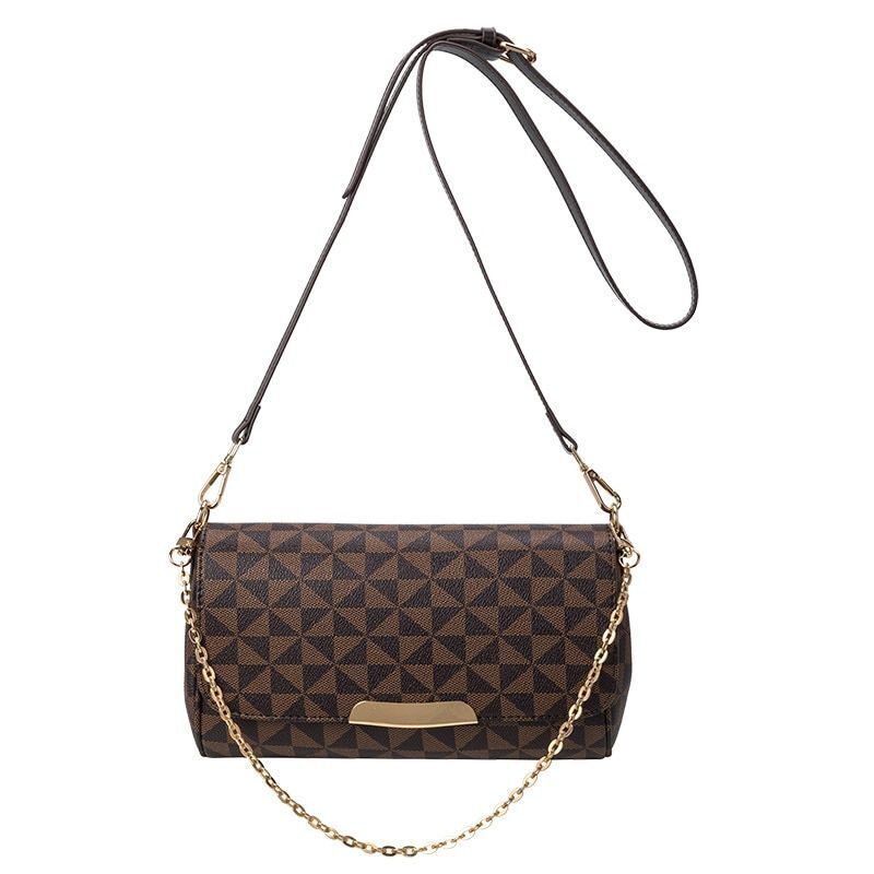 Women Crossbody Handbag Leather Tote Messenger Clutch Zipper Chains Shoulder Bag