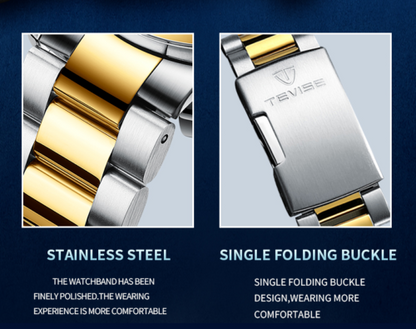 Tevez fashion men's fully automatic mechanical wrist watch