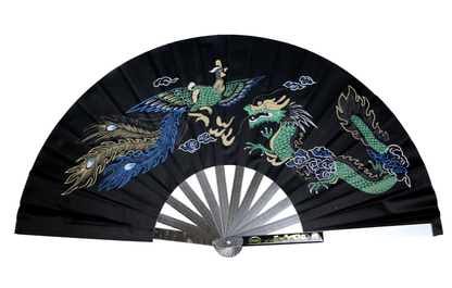 Metal Stainless Steel Folding Fan Mulan Kung Fu Martial Arts Tai Chi Fan New