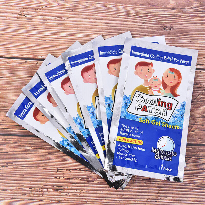 10Pcs/bag Pain Relief Baby Fever Patch Bring Fever Down Cooling Gel for Headache