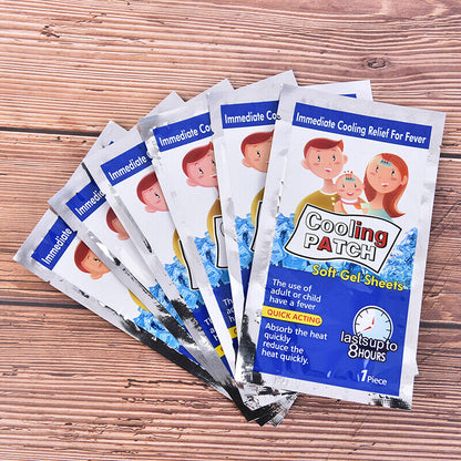 10Pcs/bag Pain Relief Baby Fever Patch Bring Fever Down Cooling Gel for Headache