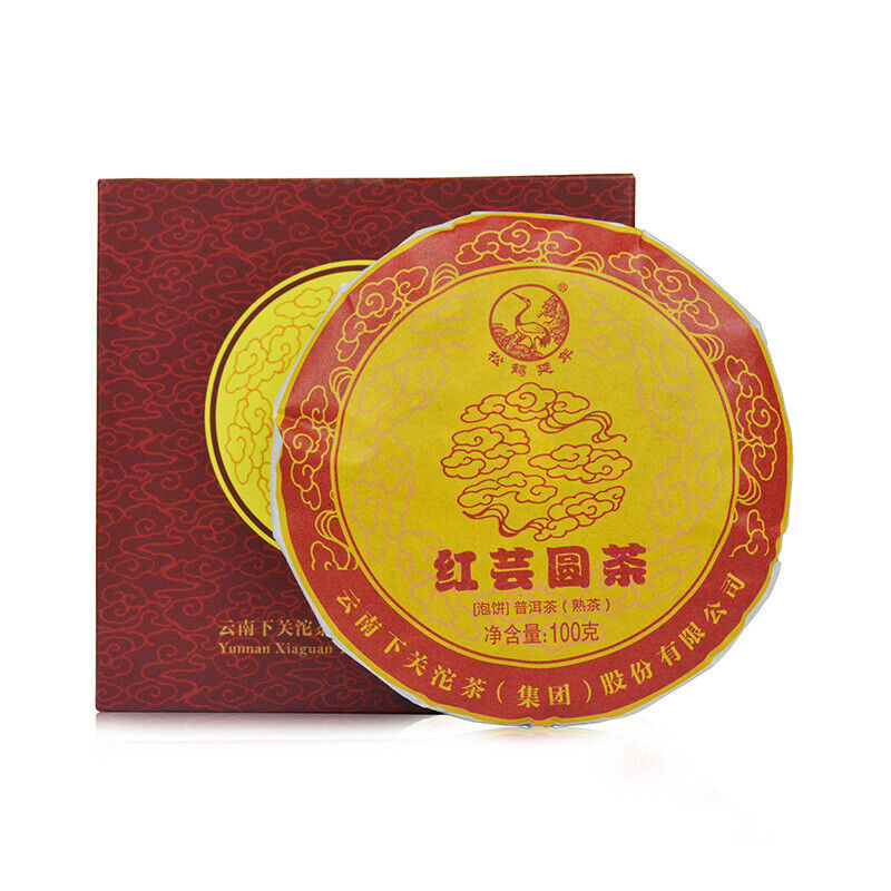 HONG YUN ROUND CAKE * 2016 XiaGuan Tuocha Pu'er Puer Puerh Ripe Shu 100g