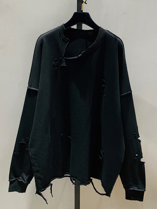 2023 New Fashion Hollow Out Sweatshirt For Women Round Neck Long Sleeve