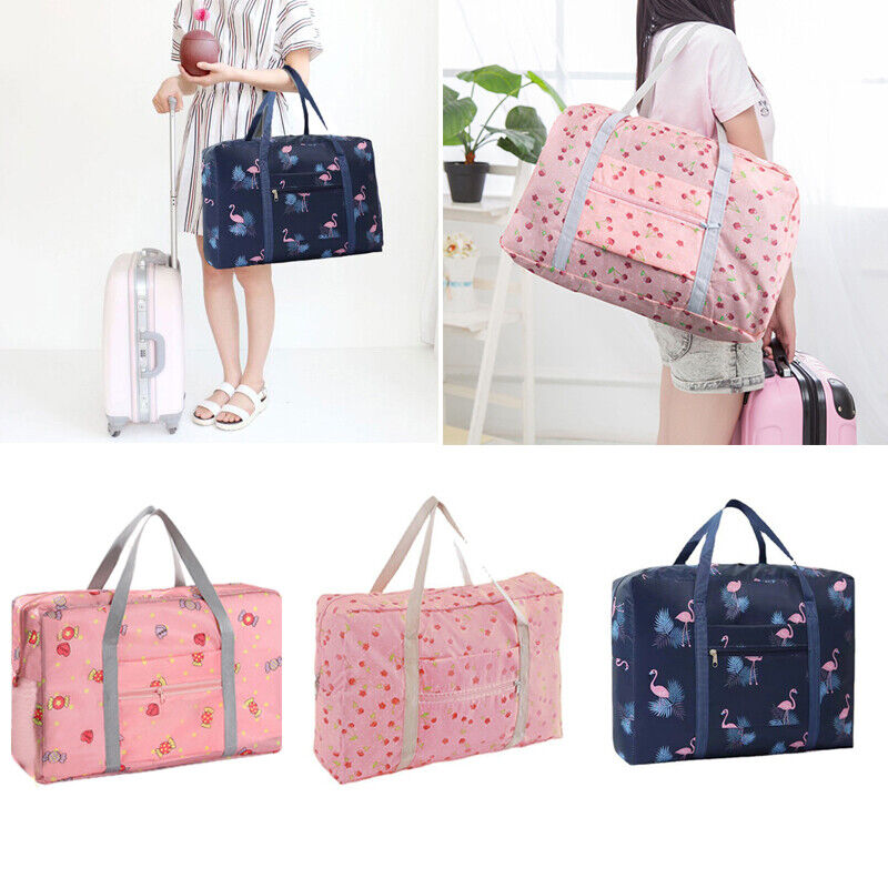 Folding Printing Duffle Gym Bag Sports Travel Luggage Handbag Tote Shoulder Bag