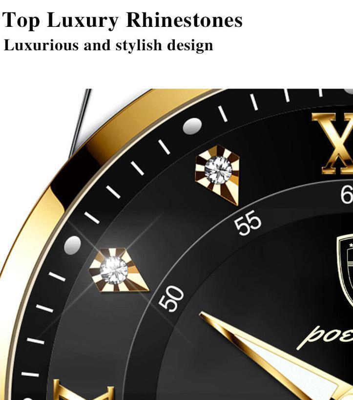 Men's Watch Wrist Watches New Waterproof Man Luxury Stainless Steel Luminous Day