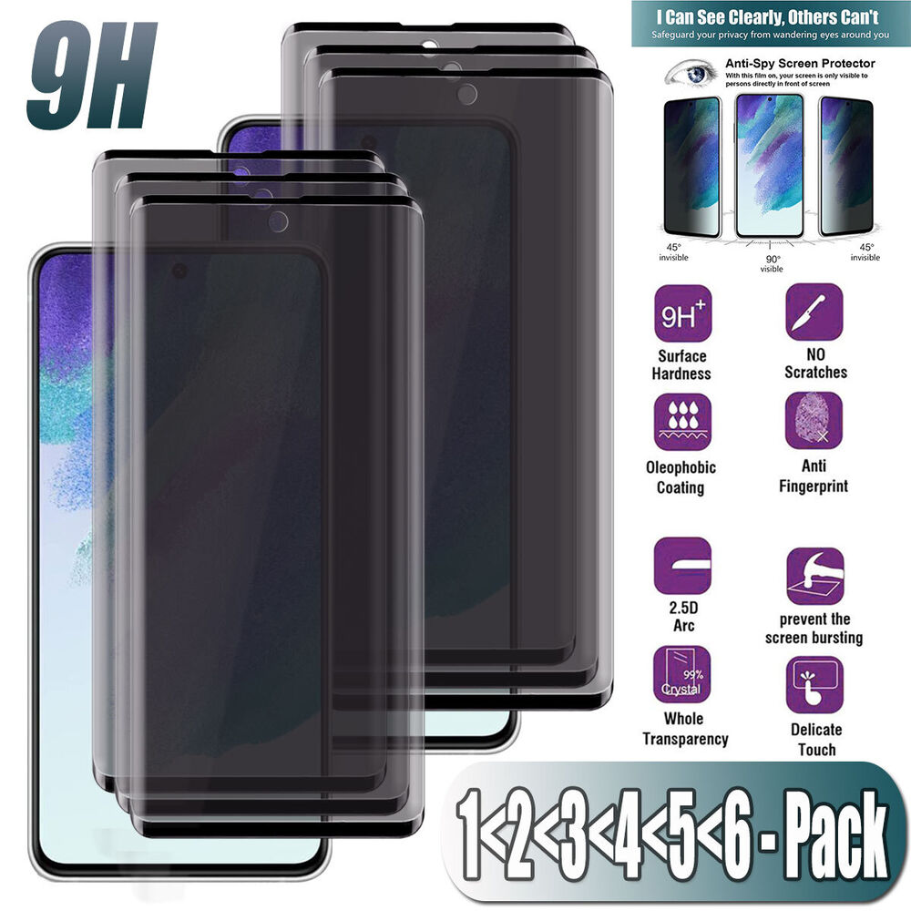 For Samsung Galaxy S21 FE 5G Thin Fit Privacy Tempered Glass Screen Protector