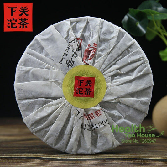 / Xiaguan Aged Puer Tea Iron Cake Gao Yuan Chen Sheng Puerh 357g