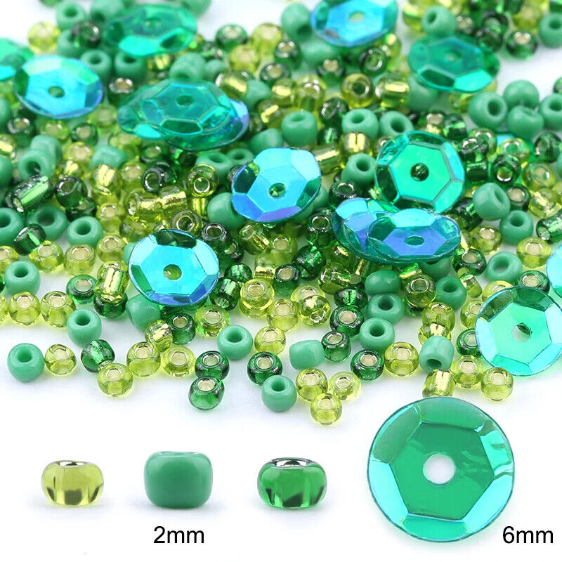 Beading Embroidery Kits 4~39Pcs Glass Seed Bead Needlework Jewelry Crafts Making