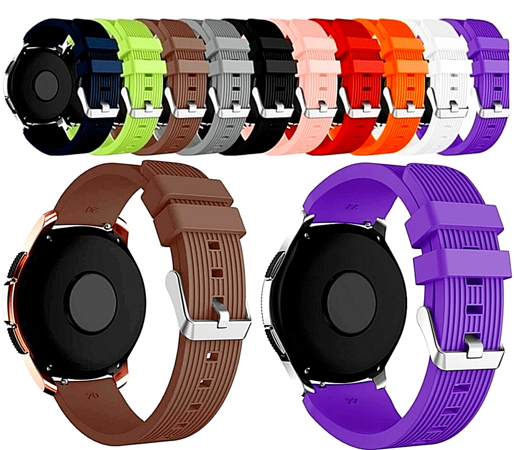 Replacement Silicone Sport Watch Band Strap For Samsung Galaxy Watch 42mm 46mm