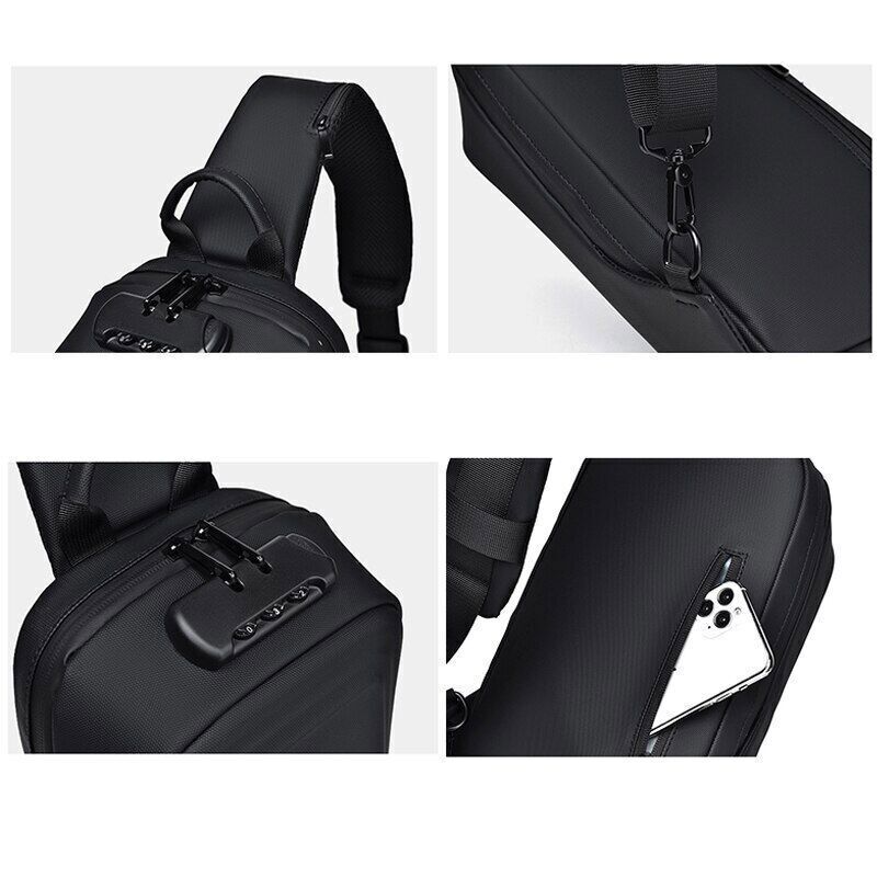 Men Multifunction Shoulder Bag Travel Pack Crossbody Chest Bag Pack Women