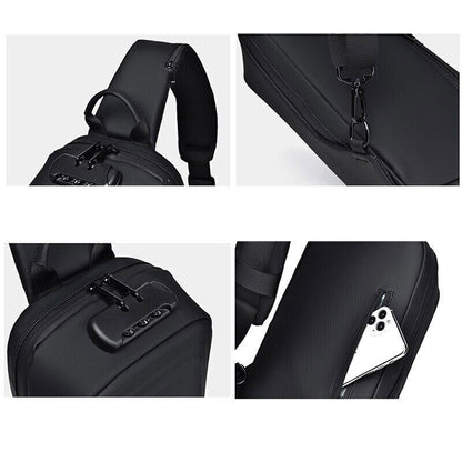 Men Multifunction Shoulder Bag Travel Pack Crossbody Chest Bag Pack Women