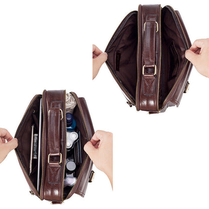Leather Messenger Bag Men Genuine Leather Handbag Male Shoulder Bag for Men