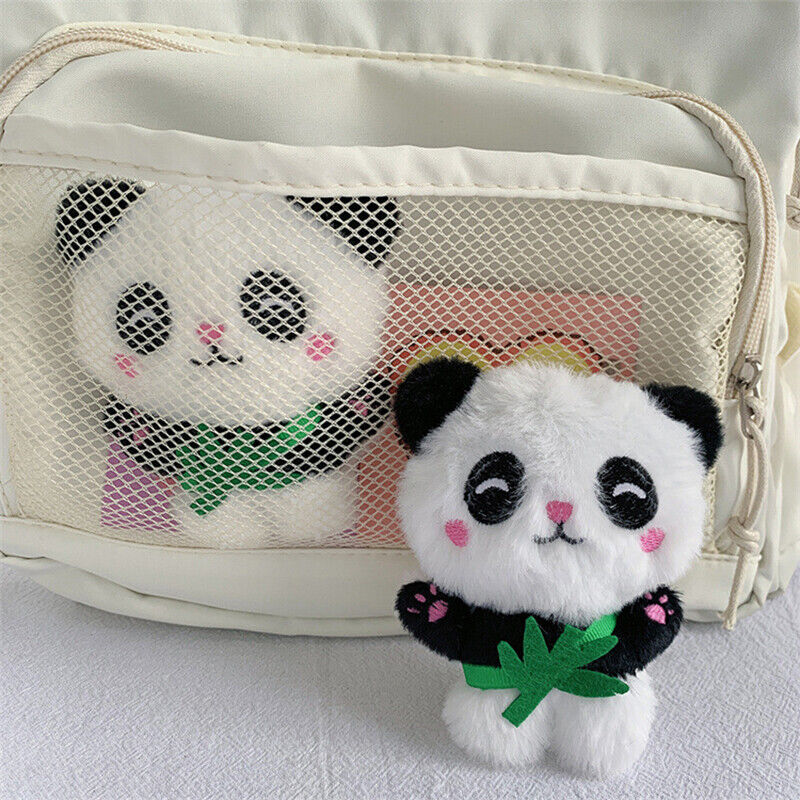 1Pc Fashion Cute Plush Panda Keychain Pendant Bag Accessories Schoolbag Pendant