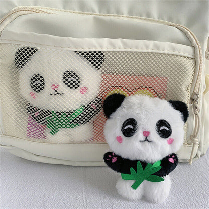 1Pc Fashion Cute Plush Panda Keychain Pendant Bag Accessories Schoolbag Pendant