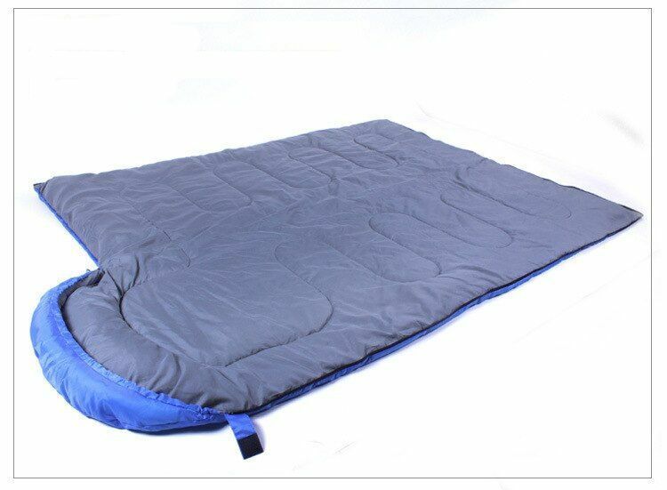 Camping Sleeping Bag Adult Hooded Spring Summer Autumn Outdoor Cotton Polyester