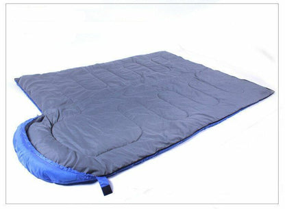 Camping Sleeping Bag Adult Hooded Spring Summer Autumn Outdoor Cotton Polyester