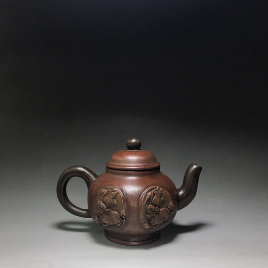 vintage chinese yixing purple clay teapot zisha ceremony teaware collection rare