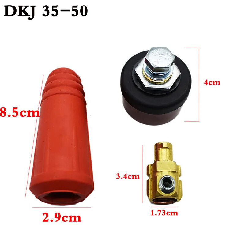 Quick Connector Welding Machine Cable Rapid Fitting Europe Plug Socket Red Black