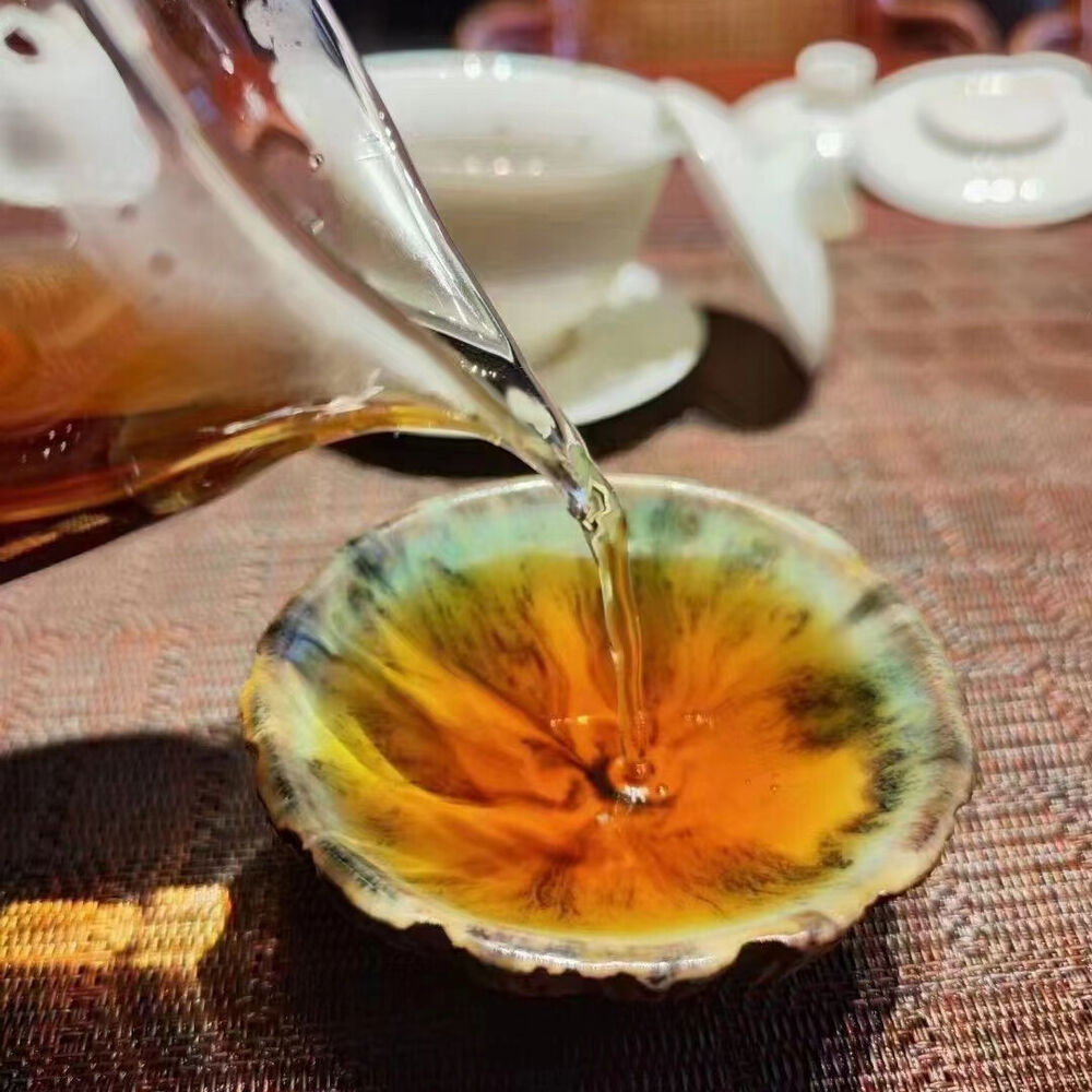 357g Yunnan Old Pu-erh Raw Tea Cake 2003 Dayi Aged Raw Pu'er Cake Tea Puerh Tea