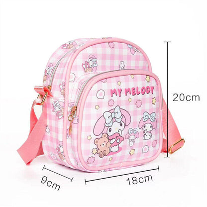 hellokitty kuromi PU fashion shoulder bag kids storage bag outdoor bag POUCH