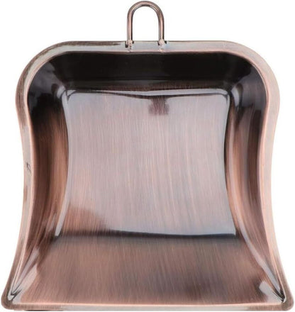 Natural Hand Broom Metal Dustpan and Brush Set Handheld for Fireplace Workshop