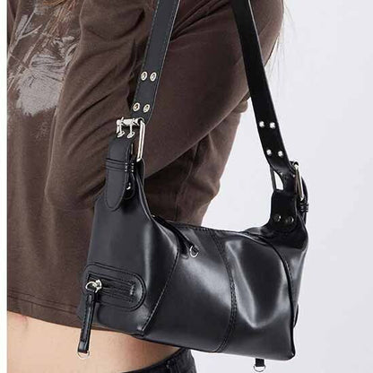 New Designer Elegant Underarm Bags Top PU Leather Women's Vintage Shoulder Bags