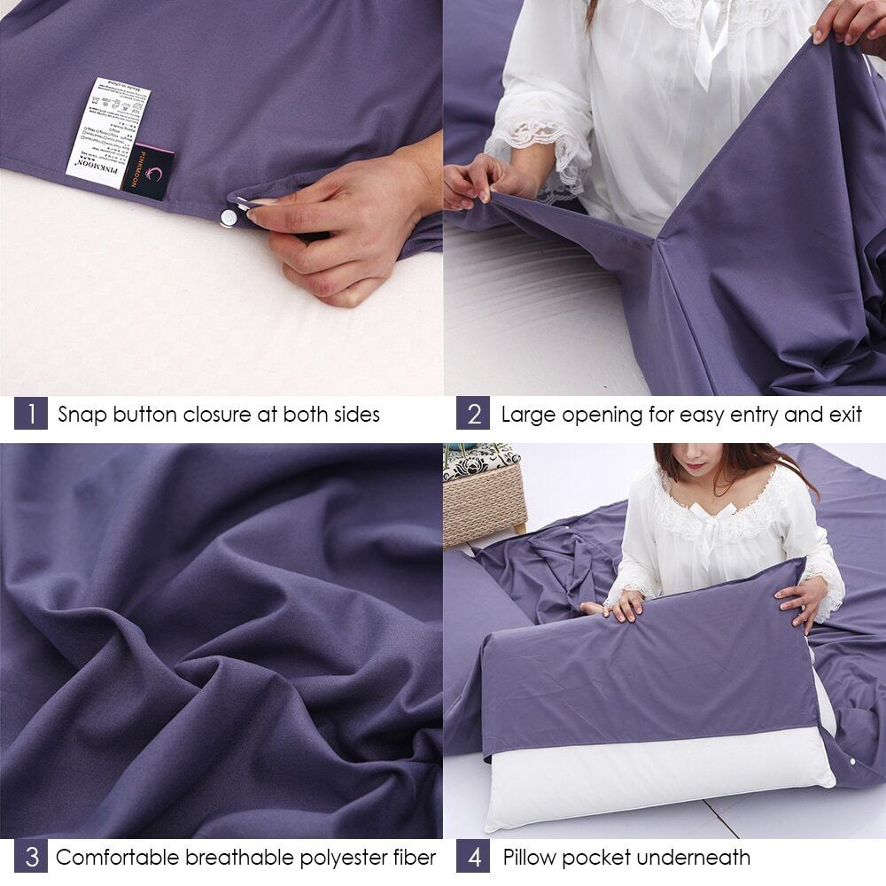 Lightweight Sleeping Bag Sleeping Sack Outdoor Camping Hotel Travel Sheet