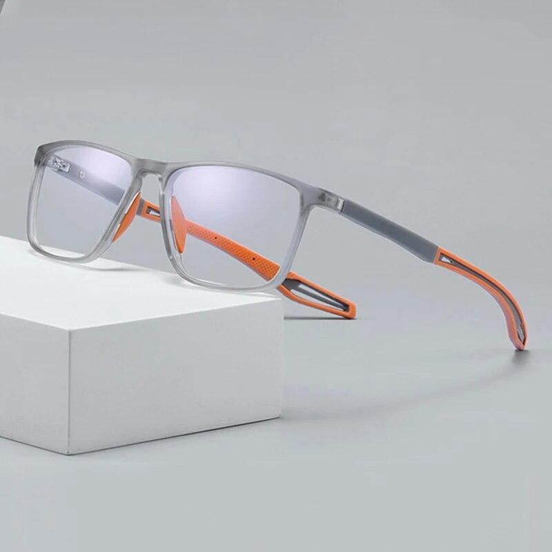 Men TR90 Anti-blue Light Square Reading Glasses Sport Lightweight Glasses New