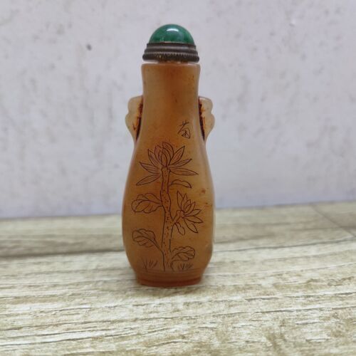 collection carved stone chinese snuff bottles old seal Shoushan Tianhuang statue