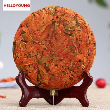 200g Premium Pure Natural Lily Scented Tea Cake Lungs Cough Sedative Lilies Tea