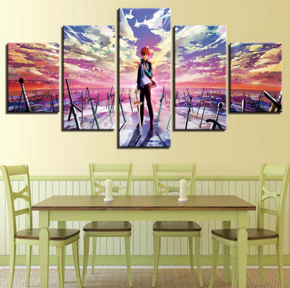 5 animation characters HD spray painting canvas oil painting