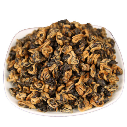 High quality golden snail Dian Hong Jin Luo handmade pure bud Yunnan black tea brand new-