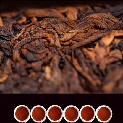 357g Puerh Tea Ripe Black Tea Gold Award Yunnan MengHai Arbor Tree Pu'er Cake