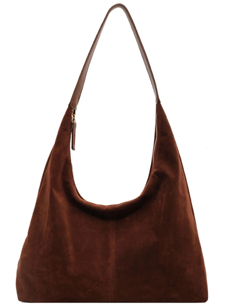 Suede Bag Women 2023 Autumn/winter Popular Shoulder Bag Bucket Bag