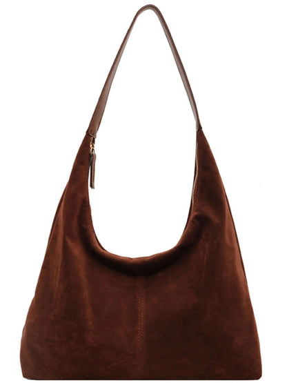 Suede Bag Women 2023 Autumn/winter Popular Shoulder Bag Bucket Bag
