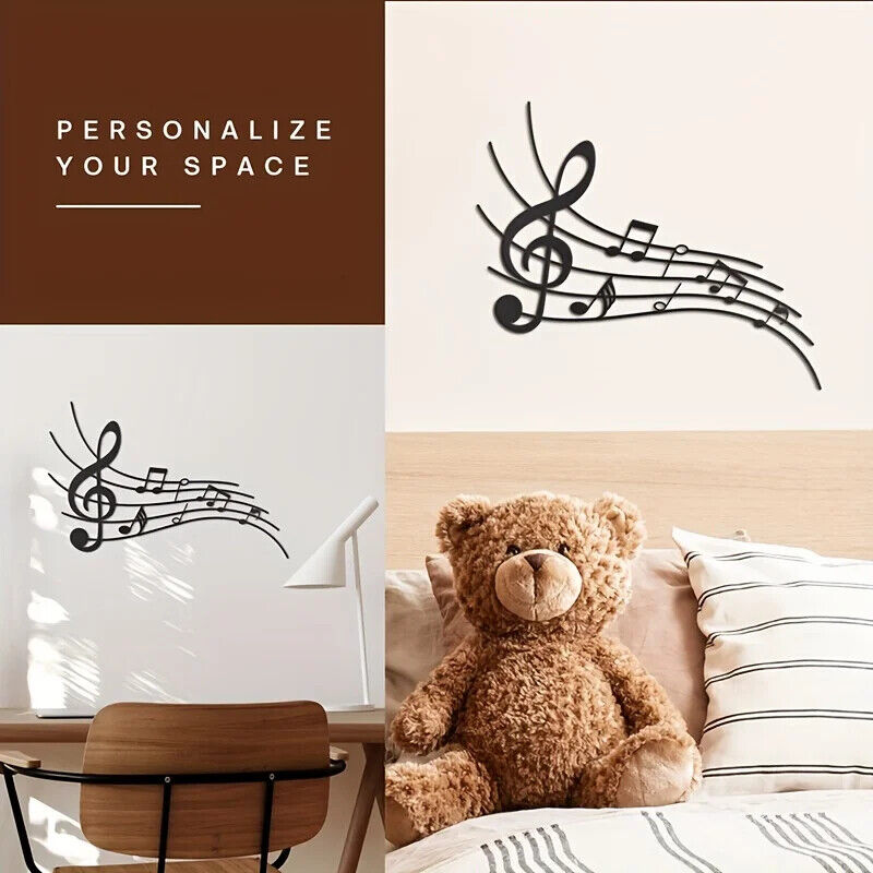 Musical Notes Sign Metal Music Wall Decor Modern Beautiful Music Notes Wall Deco
