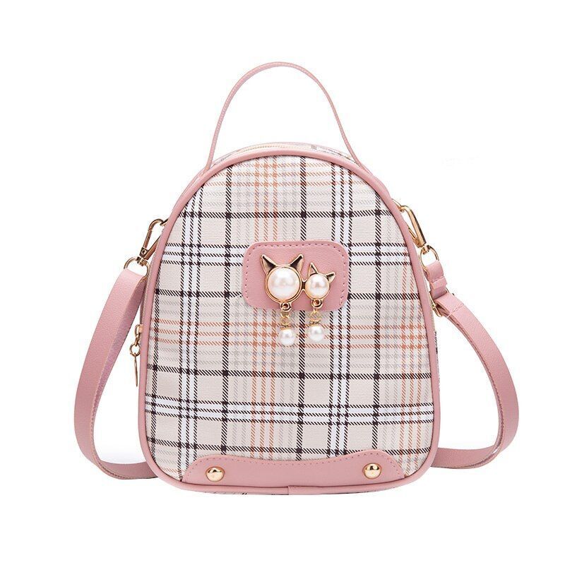 Mini Backpack Crossbody Bag Plain Small Women Shoulder Purse Style Bag Traveling