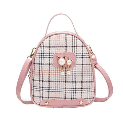 Mini Backpack Crossbody Bag Plain Small Women Shoulder Purse Style Bag Traveling