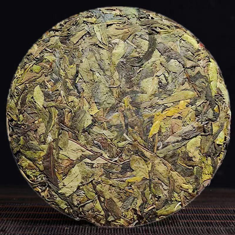 357g Yunnan Puer Raw Tea Jigmai Golden Leaves Puerh Tea Cake Raw Pu-erh Cake Tea