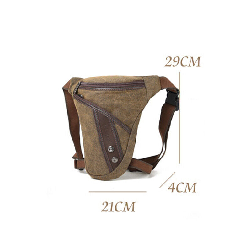 Thigh Fanny Pack Drop Bag Motorcycle Riding Shoulder Pouch Crossbody Leg Bag Men