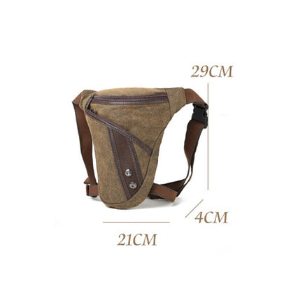 Thigh Fanny Pack Drop Bag Motorcycle Riding Shoulder Pouch Crossbody Leg Bag Men