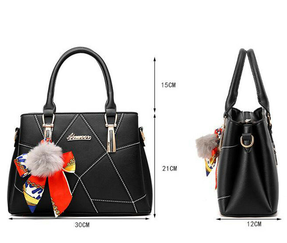 Women Ladies PU Leather Handbags Shoulder Purse Messenger Satchel Crossbody Bags