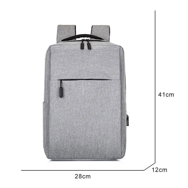 Men's Backpack Oxford Cloth Bag Charging Rucksack Male Laptop Travel Bagpack