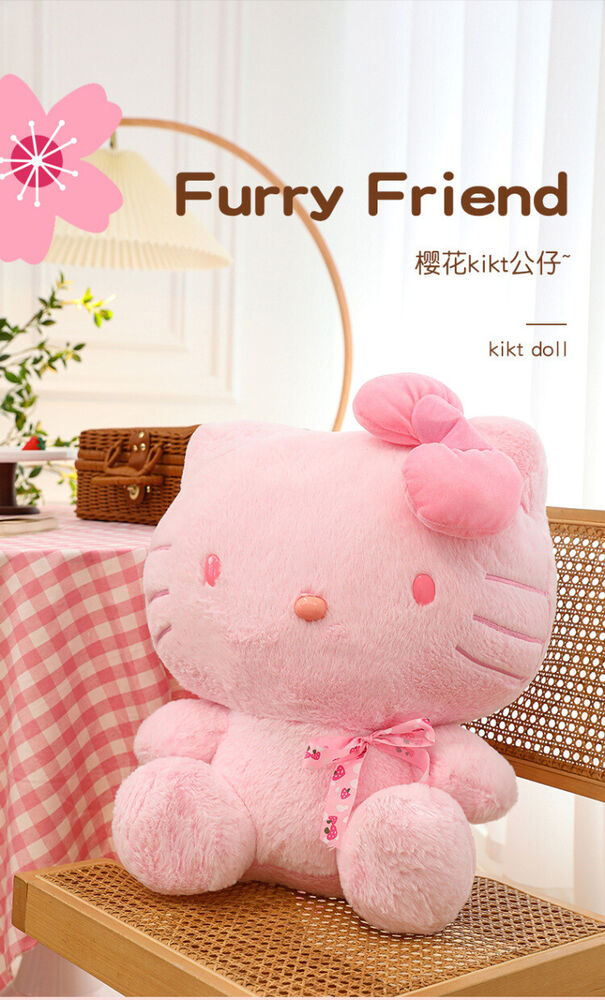 Hello Kitty Plush Toy Cherry Blossom Cat Doll Girl's Birthday Gift