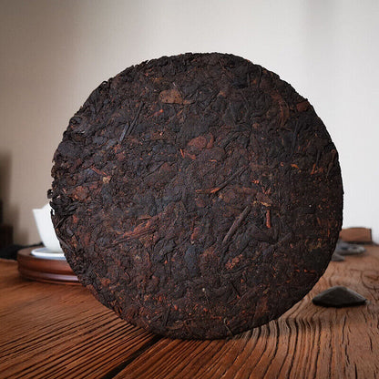 Old Pu'er Qizi Tea Golden Bud Cake Yunnan Tea Menghai Tea Cake 357g Pu'er Tea
